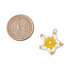 Glass Seed Beaded Star Pendants PALLOY-MZ00541-02-2