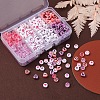 8 Style Pink & Purple Series Opaque Acrylic Beads MACR-YW0001-50-6