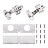 304 Stainless Steel 8Pcs Hinge Pieces & 2Pcs Hydraulic Hinge FIND-SW0001-03-1
