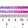 Gradient Color Baking Paint Glass Bead Strands X1-DGLA-A039-T2mm-A09-5