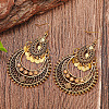Teardrop Bohemian Style Alloy Rhinestone Dangle Earrings FS-WG4F242-02-1
