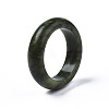 Natural Chinese Southern Jade Plain Band Ring G-N0326-99B-4