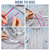 16 Pairs 2 Colors Polycotton Shoelace DIY-FH0010-43-3