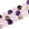 3 Styles Natural Rose Quartz & Prehnite & Amethyst Beads Strands G-P534-A25-02-4