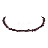 Natural Garnet Chip Beaded Necklace NJEW-JN04616-09-1