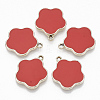 Eco-Friendly Alloy Enamel Pendants PALLOY-R110-05C-1