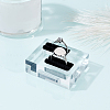 Transparent Acrylic Jewelry Display Stand Ring Showcase Display Holder RDIS-WH0010-02-5