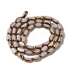Electroplate Glass Beads Strands X-EGLA-P061-02A-03-2