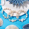 3 Pcs Synthetic Turquoise & Wood & Glass Beaded Stretch Bracelets for Boys Girls BJEW-JB11129-2