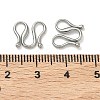 304 Stainless Steel Hook Clasps STAS-Z179-04P-3