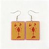 Acrylic Glitter Powder Dangle Earrings for Women WGA022A-03-1