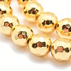 Electroplate Non-magnetic Synthetic Hematite Beads Strands G-L485-02A-G-2
