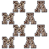 8Pcs 2 Styles Letter Polyester Iron on/Sew On Patches PATC-FG0002-70-1
