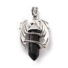 Natural Obsidian Pointed Pendants G-B042-04P-55-2