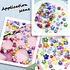 120Pcs Transparent Acrylic Beads TACR-SP0001-11C-6