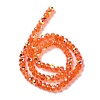 AB Color Plated Transparent Electroplate Beads Strands EGLA-H104-06A-2