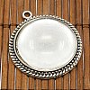25mm Transparent Clear Domed Glass Cabochon Cover for Photo Pendant Making TIBEP-X0010-FF-2