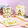 12Pcs 6 Colors Bees Theme Rectangle Paper Bags CARB-FS0001-08-10