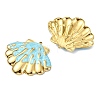 Ocean 304 Stainless Steel Enamel Pendants STAS-T076-08E-03G-2