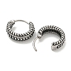 316 Surgical Stainless Steel Hoop Earrings EJEW-D096-09L-AS-2