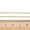 Brass Cable Chain Necklaces X-MAK-P011-01G-3