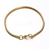 304 Stainless Steel Snake Chains Bracelets BJEW-O091-06G-1