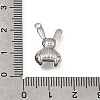 Brass Micro Pave Purple Cubic Zirconia Pendants KK-K427-27P-3