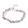 Natural Amethyst Beads Bracelets for Women BJEW-H623-02S-02-4