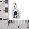 925 Sterling Silver Pave Cubic Zirconia Pendants STER-V001-03P-09-3