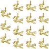 15Pcs Brass Horse Charms KK-SZ0007-45-1