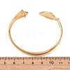 Marine 304 Stainless Steel Cuff Bangles for Women LS-BJEW-Z147-01G-03-3