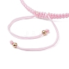Adjustable Tube Natural Gemstone Braided Bracelets for Women BJEW-JB11006-04-4