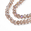 Electroplate Glass Beads Strands EGLA-A034-T4mm-B24-3