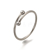 304 Stainless Steel Open Cuff Rings for Women RJEW-F170-03P-02-2