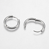 Tarnish Resistant 201 Stainless Steel Huggie Hoop Earrings Findings STAS-F149-33P-B-2