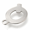 Non-Tarnish 201 Stainless Steel Charms X-STAS-C021-06P-Q-3