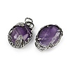 Natural Amethyst Pendants G-Z101-02AS-08-2