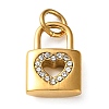304 Stainless Steel Rhinestone Pendants RB-CBA324D-01G-09-1