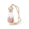 Empty Glass Perfume Bottle Pendants HJEW-A003-03-2