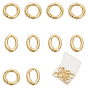 Rack Plating Brass Spring Gate Rings KK-UN0003-05B-1