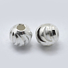 925 Sterling Silver Corrugated Spacer Beads STER-K171-42S-02-1