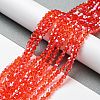 Transparent Electroplate Glass Beads Strands EGLA-A039-T3mm-A14-4