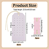 Imitation Leather Earring & Necklace Anti-Winding Display Cards EDIS-OC0001-06-2