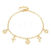 Brass Charm Bracelets BJEW-F545-01A-G-4