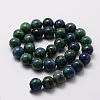 Natural Chrysocolla and Lapis Lazuli Beads Strands G-E329-12mm-42-2