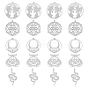 20Pcs 5 Styles 201 Stainless Steel Pendants STAS-DC0013-89-1