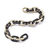 Handmade Spray Painted CCB Cable Chains AJEW-JB00718-2