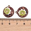 Baking Paint Zinc Alloy Pendants AL-CBA032C-03C-3