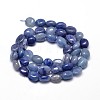 Natural Dyed & Heated Blue Aventurine Nuggets Beads Strands G-J335-34A-2