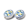 Hand Painted Oval Porcelain Beads PR-CBA03B0-01A-2